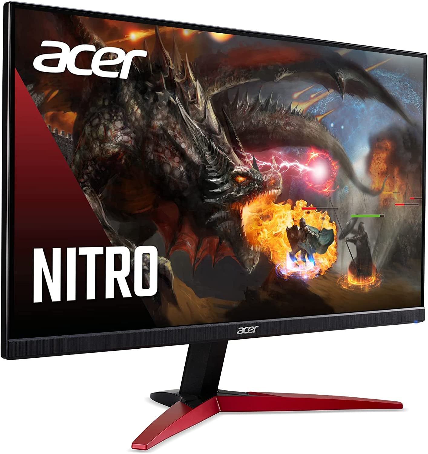 Nitro KG241Y Sbiip 23.8” Full HD (1920 X 1080) VA Gaming Monitor | AMD Freesync Premium Technology | 165Hz Refresh Rate | 1Ms (VRB) | Zeroframe Design | 1 X Display Port 1.2 & 2 X HDMI 2.0,Black