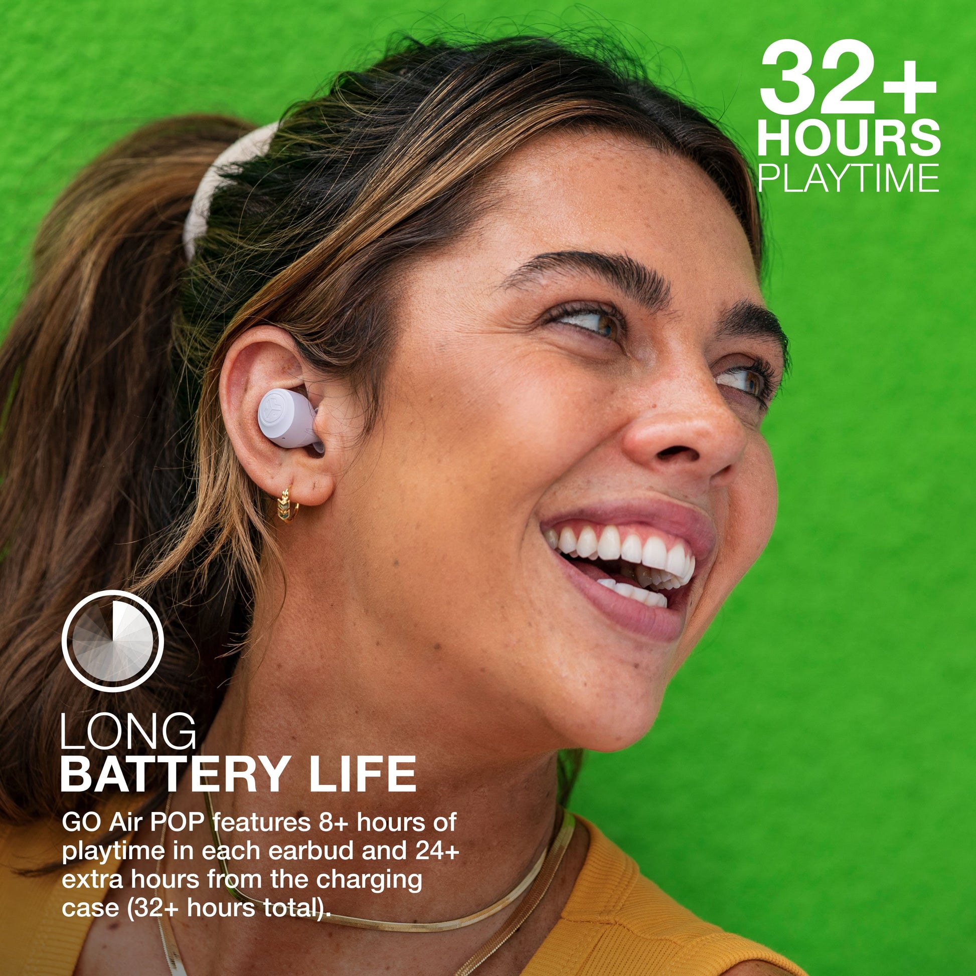 Go Air Pop Bluetooth Earbuds, True Wireless with Charging Case