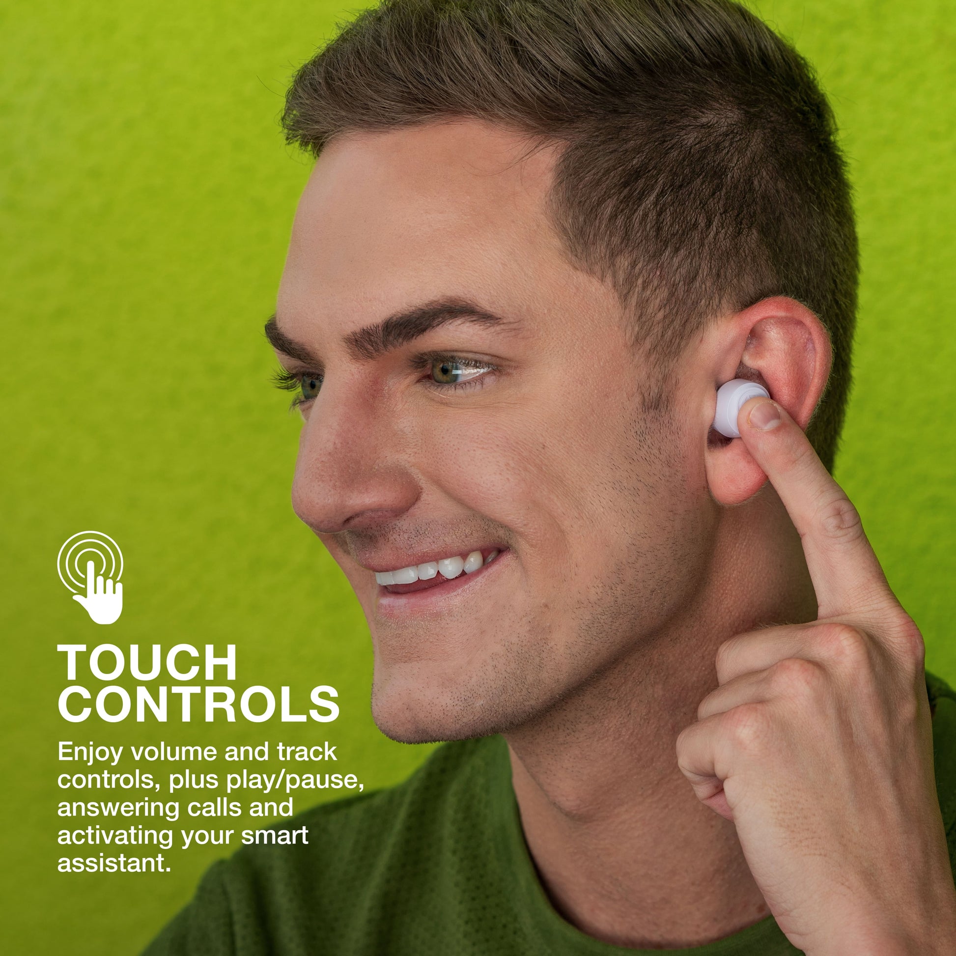 Go Air Pop Bluetooth Earbuds, True Wireless with Charging Case
