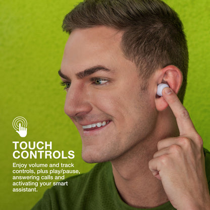 Go Air Pop Bluetooth Earbuds, True Wireless with Charging Case
