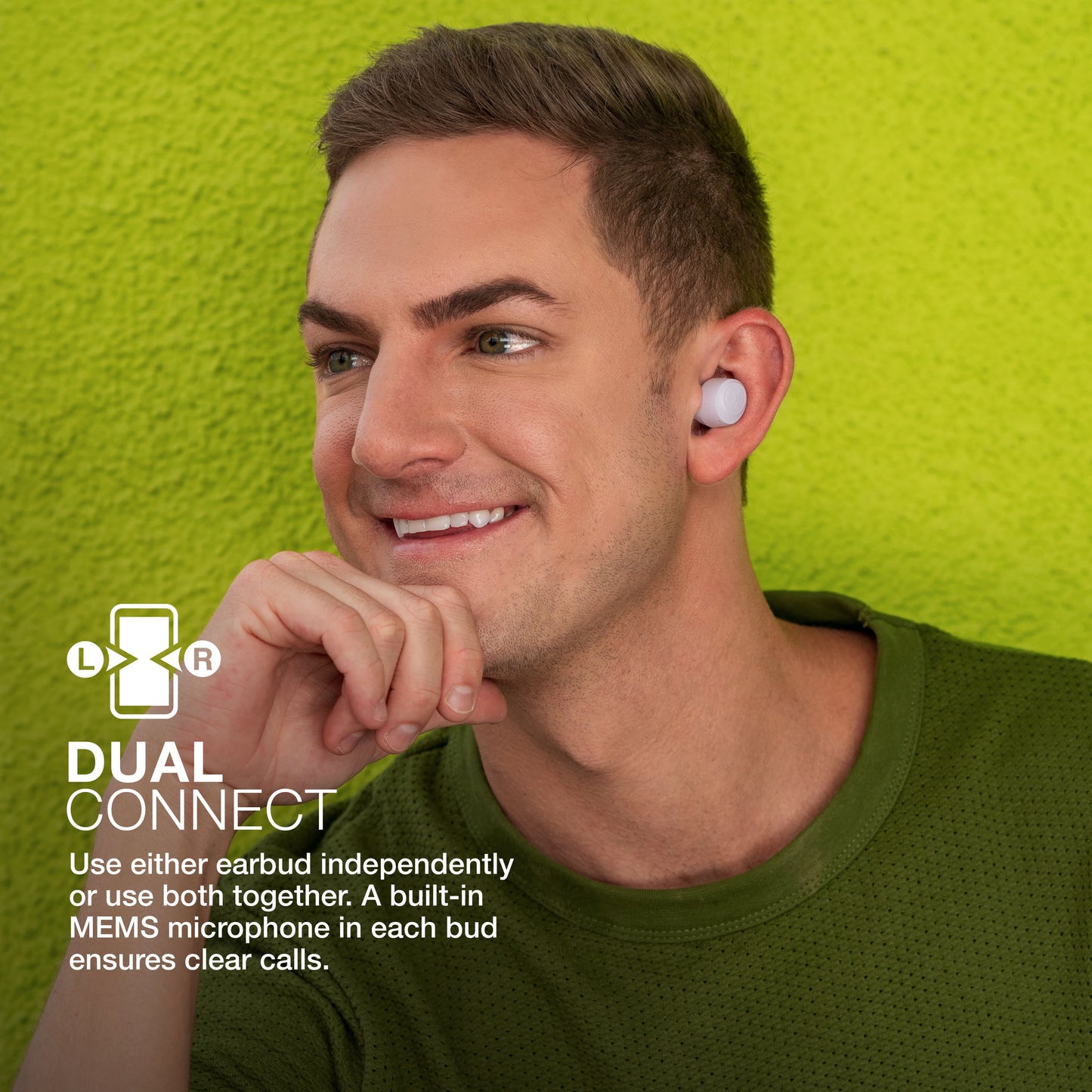 Go Air Pop Bluetooth Earbuds, True Wireless with Charging Case