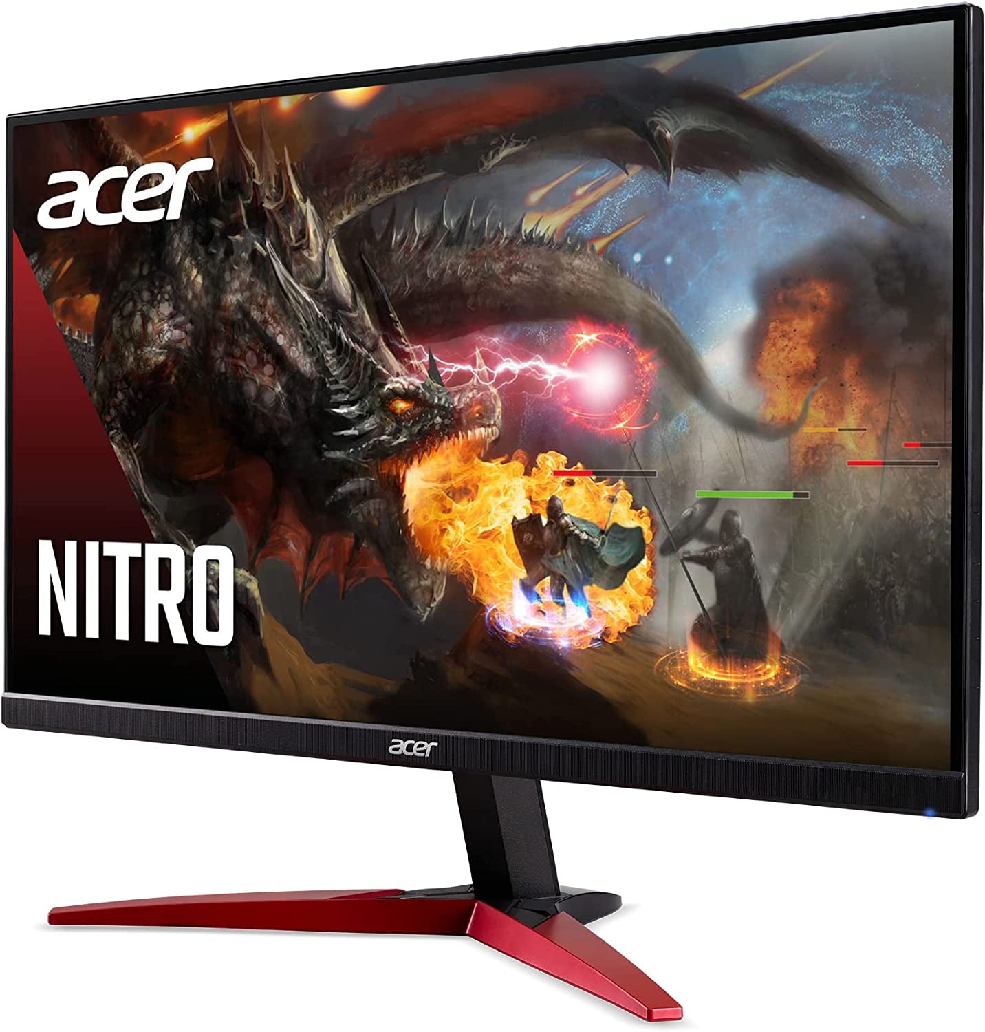 Nitro KG241Y Sbiip 23.8” Full HD (1920 X 1080) VA Gaming Monitor | AMD Freesync Premium Technology | 165Hz Refresh Rate | 1Ms (VRB) | Zeroframe Design | 1 X Display Port 1.2 & 2 X HDMI 2.0,Black